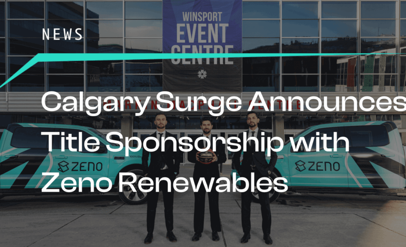 Calgary Surge Announces Title Sponsorship with Zeno Renewables Photo