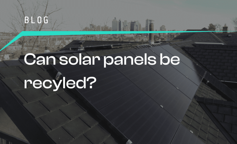 Can solar panels be recycled