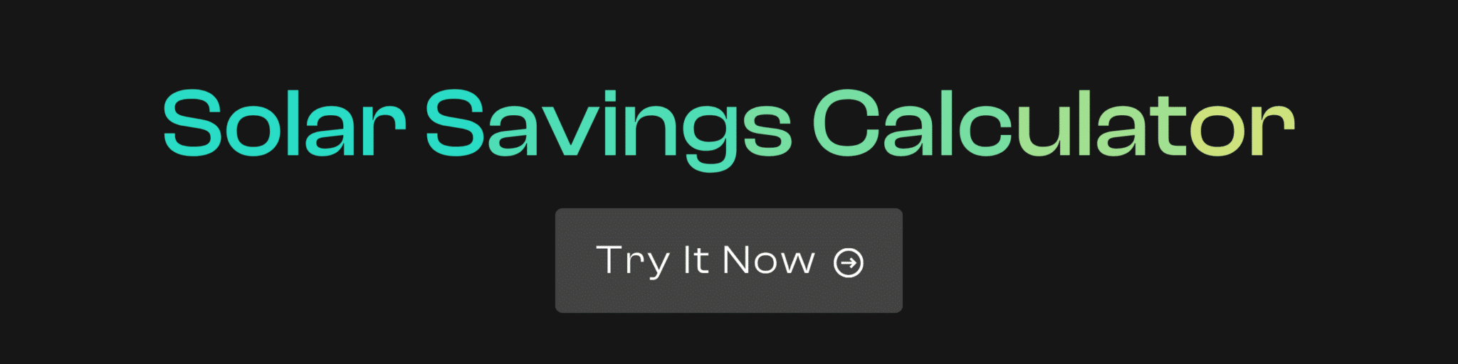 Solar Savings Calculator