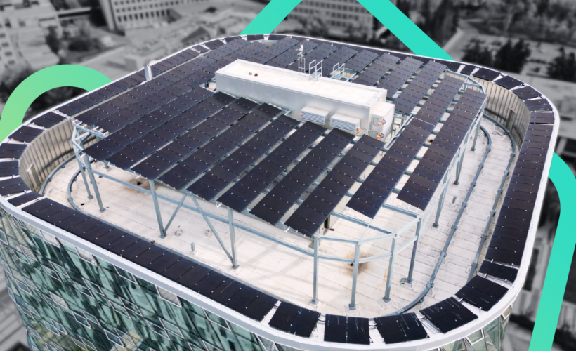 commercial solar installation calgary UofC McKimmie Tower