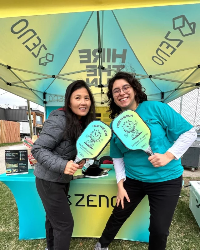 We had an absolute blast last weekend sponsoring the WRCA Pickleball Tournament in Willow Ridge. Big thanks to @mywillowridge and everyone who stopped by the Zeno booth as we loved sharing lemonade, giveaways, and great pickleball matches with you. 

#SolarEnergy #Pickleball #YYCSolar #SustainableLiving #CalgaryCommunity