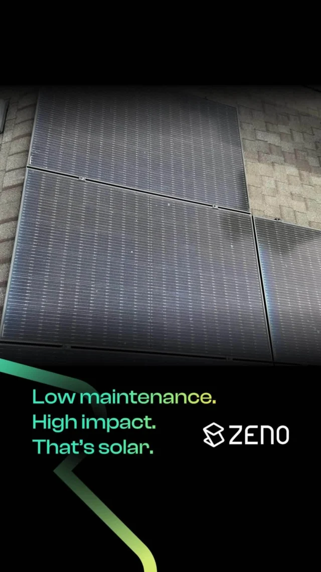 Worried solar panels are high maintenance? They're actually one of the easiest upgrades you can make.

No moving parts means little wear and tear. Most systems last 30 years and more with very little upkeep. 

In other words, solar mostly runs itself while you get the benefit. Get your free solar quote - 𝗹𝗶𝗻𝗸 𝗶𝗻 𝗯𝗶𝗼.

#ZenoRenewables #SolarQuote #SolarPowered #SolarSolutions #SolarMaintenance