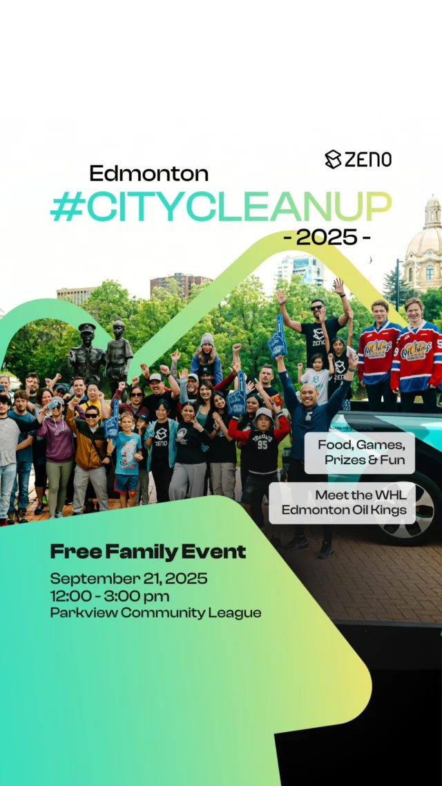 Communities grow stronger when people show up for each other. That’s what the 𝗭𝗲𝗻𝗼 𝗥𝗲𝗻𝗲𝘄𝗮𝗯𝗹𝗲𝘀 𝗘𝗱𝗺𝗼𝗻𝘁𝗼𝗻 #CITYCLEANUP is all about.

Join us on 𝗦𝗲𝗽𝘁𝗲𝗺𝗯𝗲𝗿 𝟮𝟭 for an afternoon of cleanup, connection, and community. Whether you're helping out or just being part of the crowd, your presence makes an impact.

With local partners like the @edmoilkings joining in, this year’s event will be bigger and better than ever.

Registration is free and open to everyone - 𝗟𝗜𝗡𝗞 𝗜𝗡 𝗕𝗜𝗢.

@cityofedmonton
#ZenoRenewables #SolarPowered #YegEvents #SolarEnergy #EdmontonCommunity #EdmontonEvents