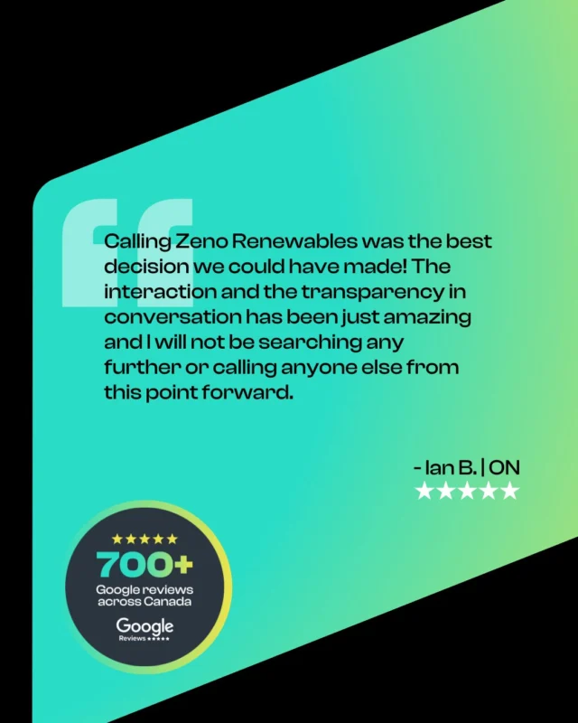 “Calling Zeno was the best decision we could have made.” That’s what one of our homeowners told us after seeing how simple and transparent their solar journey became with us. From the first conversation to post-install support, we’re here to make solar clear, reliable, and built to last.

Ready to see if solar is right for you? Book your free consultation today through the link in our bio.

#ZenoRenewables #SolarPowered #ClientSuccess #SolarQuote #SolarSolutions #SolarEnergy
